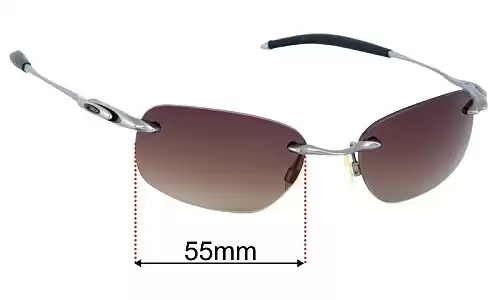 Sunglass Fix Replacement Lenses for Oakley Why 8.1 - 55mm Wide Oakley Why 8.1 Replacement Lenses 55mm wide