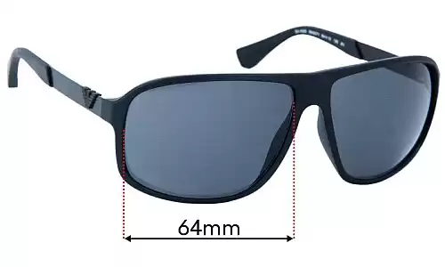 Sunglass Fix Replacement Lenses for Emporio Armani EA4029 - 64mm Wide Emporio Armani EA4029 Replacement Lenses 64mm wide