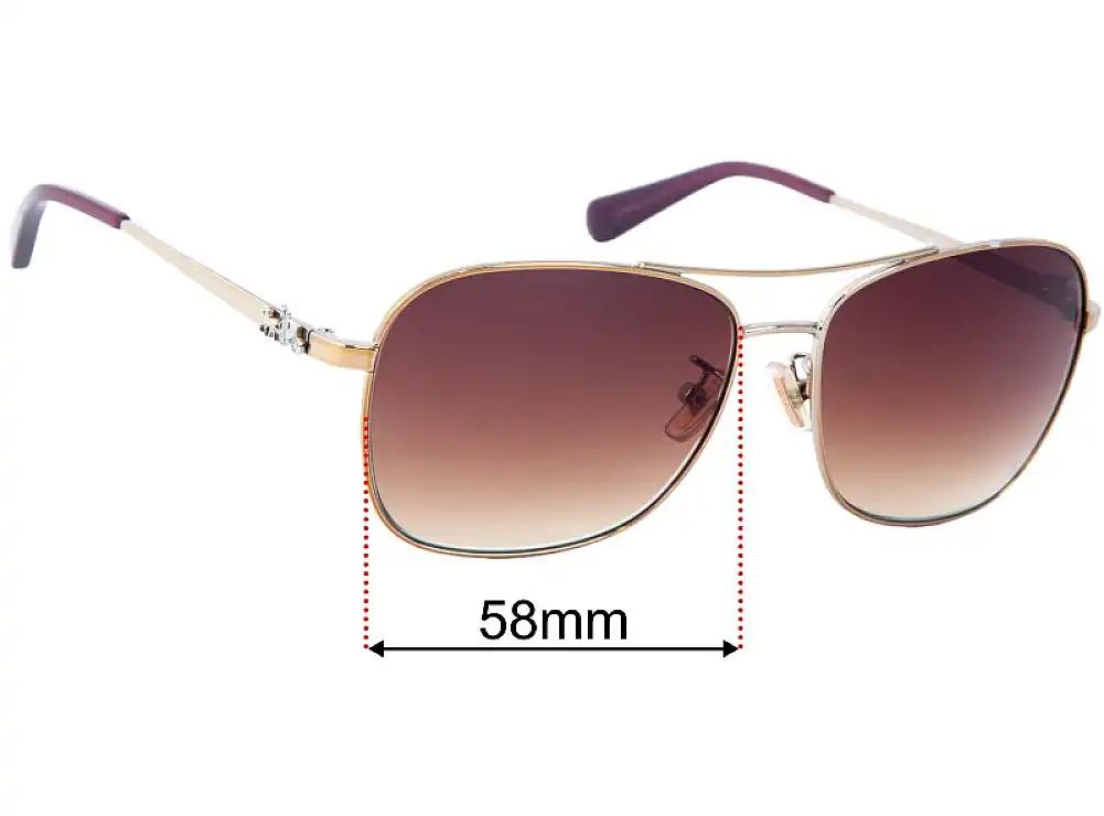 Sunglass Fix Replacement Lenses for Coach HC7080 - 58mm Wide Sunglass Fix Replacement Lenses for Coach HC7080 - 58mm Wide