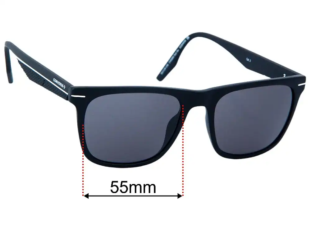 Sunglass Fix Replacement Lenses for Converse CV526S Sun Rx - 55mm Wide Sunglass Fix Replacement Lenses for Converse CV526S Sun Rx - 55mm Wide