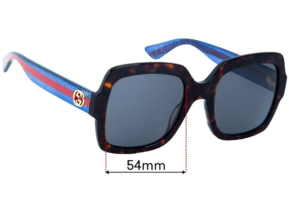 Sunglass Fix Replacement Lenses for Gucci GG0036SN - 54mm Wide Sunglass Fix Replacement Lenses for Gucci GG0036SN - 54mm Wide