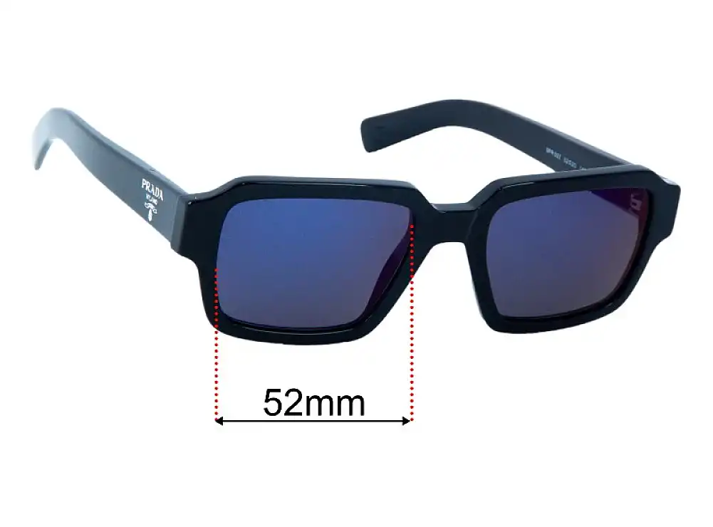 Sunglass Fix Replacement Lenses for Prada SPR02Z - 52mm Wide Sunglass Fix Replacement Lenses for Prada SPR02Z - 52mm Wide