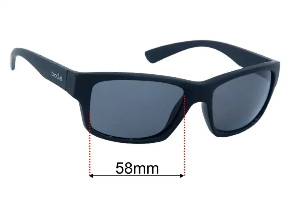 Sunglass Fix Replacement Lenses for Bolle Holman - 58mm Wide Sunglass Fix Replacement Lenses for Bolle Holman - 58mm Wide