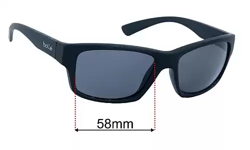 Sunglass Fix Replacement Lenses for Bolle Holman - 58mm Wide Bolle Holman Replacement Lenses 58mm wide