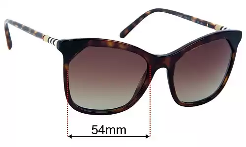 Sunglass Fix Replacement Lenses for Burberry B 4263 - 54mm Wide Burberry B 4263 Replacement Lenses 54mm wide
