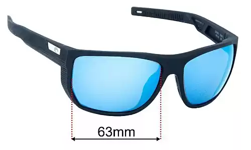 Sunglass Fix Replacement Lenses for Costa Del Mar Santiago - 63mm Wide Costa Del Mar Santiago Replacement Lenses 63mm wide