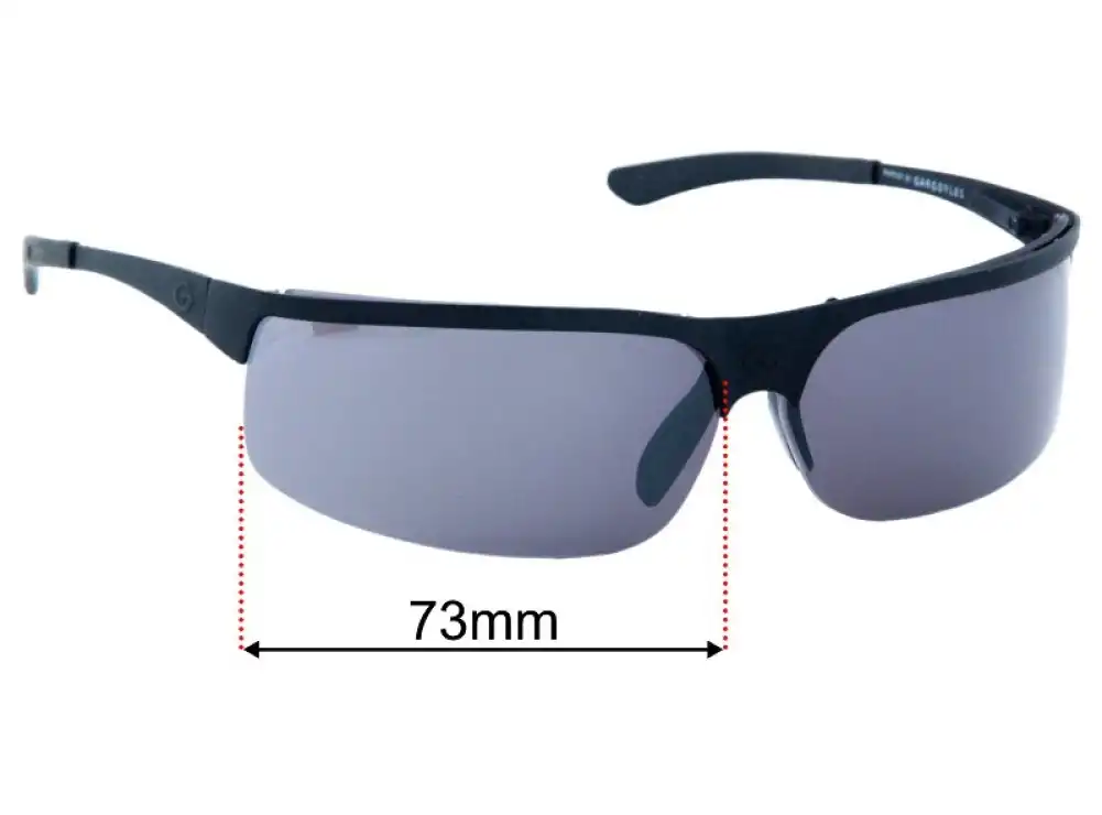 Sunglass Fix Replacement Lenses for Gargoyles Warrior - 73mm Wide Sunglass Fix Replacement Lenses for Gargoyles Warrior - 73mm Wide