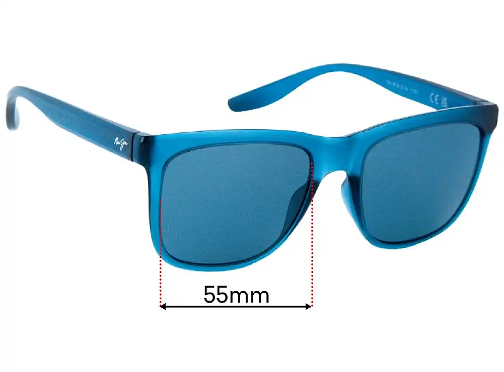 Sunglass Fix Replacement Lenses for Maui Jim 602 Pehu - 55mm Wide Sunglass Fix Replacement Lenses for Maui Jim 602 Pehu - 55mm Wide