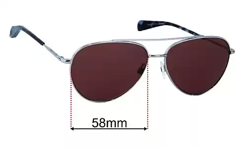 Sunglass Fix Replacement Lenses for Rag & Bone NB1064/G/S - 58mm Wide Rag & Bone NB1064/G/S Replacement Lenses 58mm wide