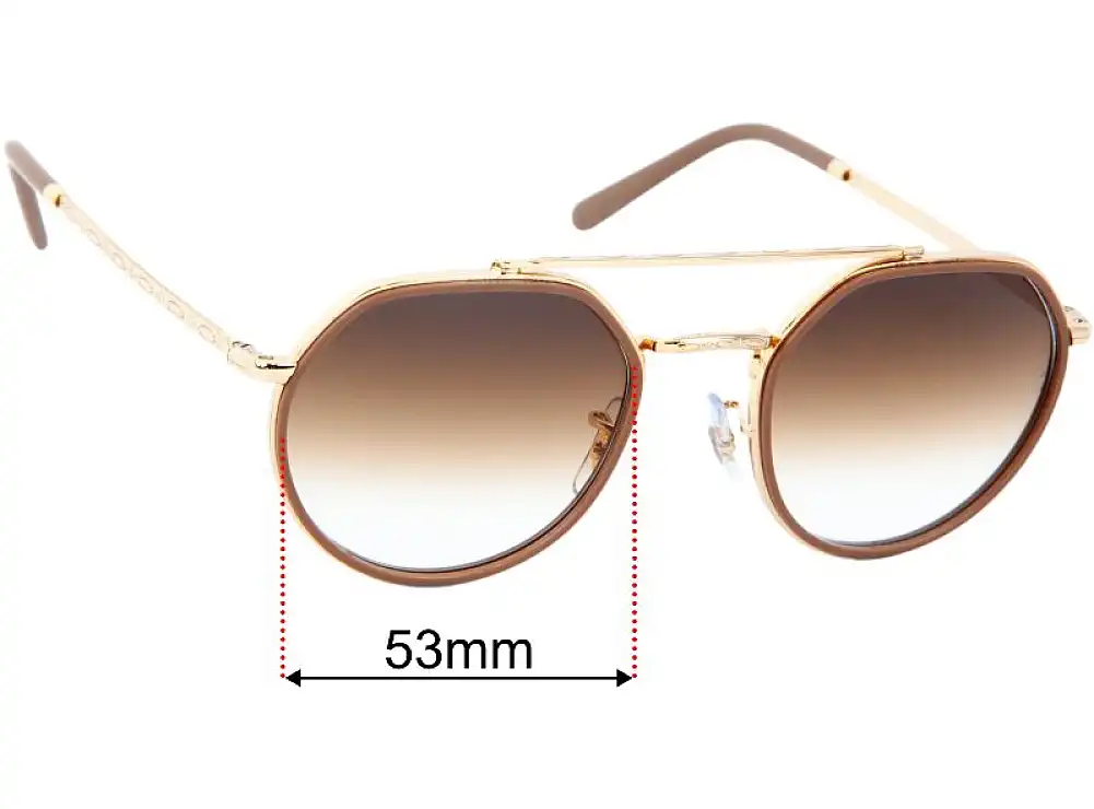 Sunglass Fix Replacement Lenses for Ray Ban RB3765 - 53mm Wide Sunglass Fix Replacement Lenses for Ray Ban RB3765 - 53mm Wide