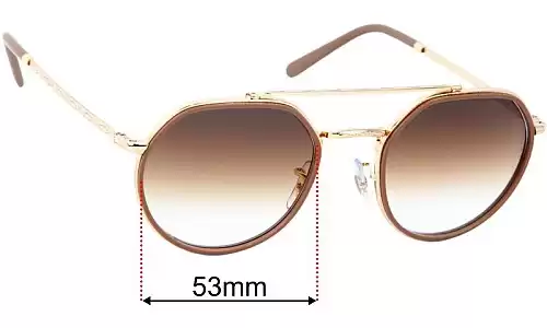Sunglass Fix Replacement Lenses for Ray Ban RB3765 - 53mm Wide Ray Ban RB3765 Replacement Lenses 53mm wide