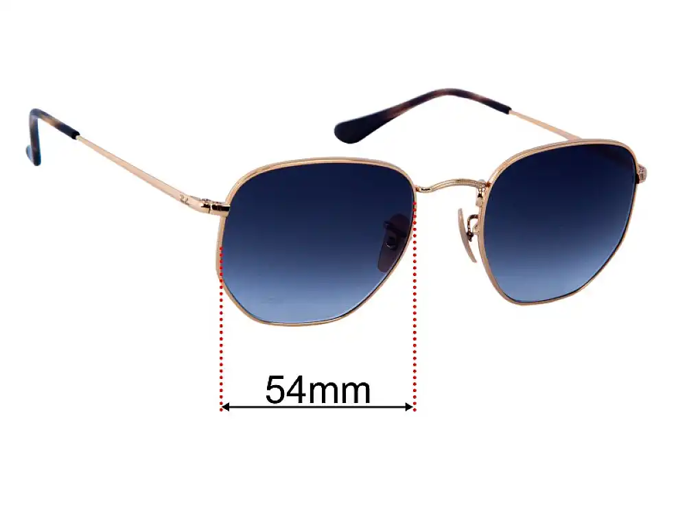 Sunglass Fix Replacement Lenses for Ray-Ban RB6448 Hexagonal Optics - 54mm Wide Sunglass Fix Replacement Lenses for Ray-Ban RB6448 Hexagonal Optics - 54mm Wide