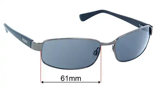 Sunglass Fix Replacement Lenses for Bolle Delancey - 61mm Wide Bolle Delancey Replacement Lenses 61mm wide