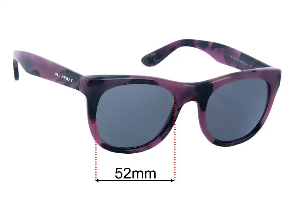 Sunglass Fix Replacement Lenses for Burberry B 4195 - 52mm Wide Sunglass Fix Replacement Lenses for Burberry B 4195 - 52mm Wide