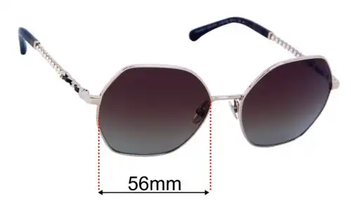 Sunglass Fix Replacement Lenses for Chanel 4281-Q-H - 56mm Wide Chanel 4281-Q-H Replacement Lenses 56mm wide