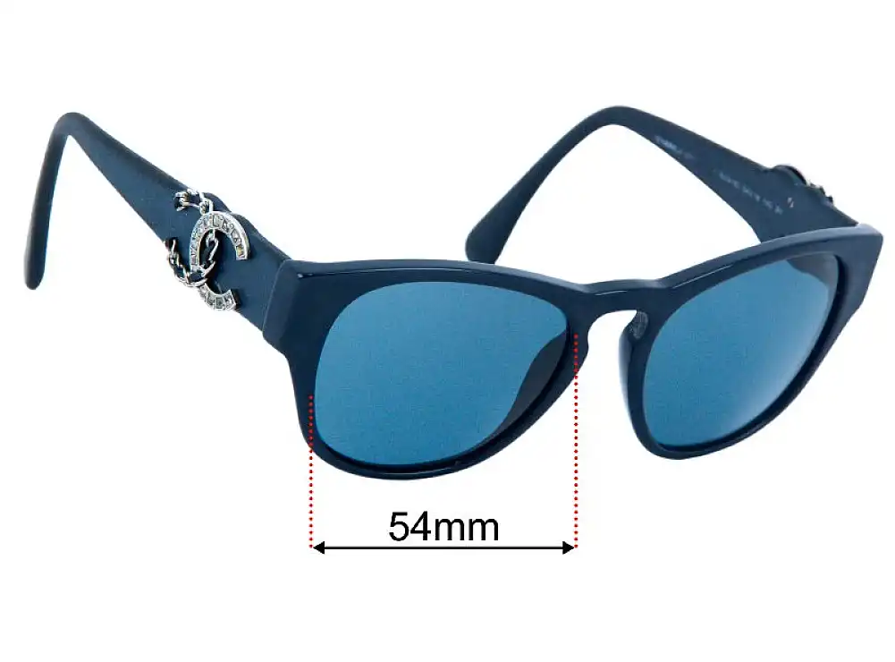 Sunglass Fix Replacement Lenses for Chanel 5455-Q-B - 54mm Wide Sunglass Fix Replacement Lenses for Chanel 5455-Q-B - 54mm Wide
