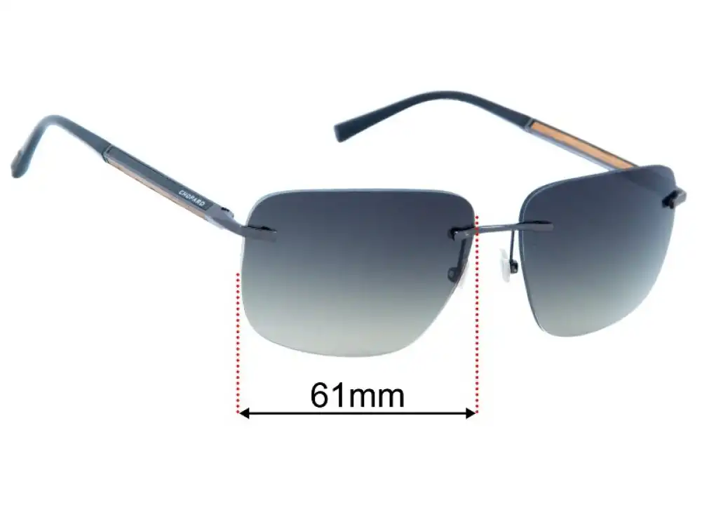 Sunglass Fix Replacement Lenses for Chopard SCH C95 - 61mm Wide Sunglass Fix Replacement Lenses for Chopard SCH C95 - 61mm Wide