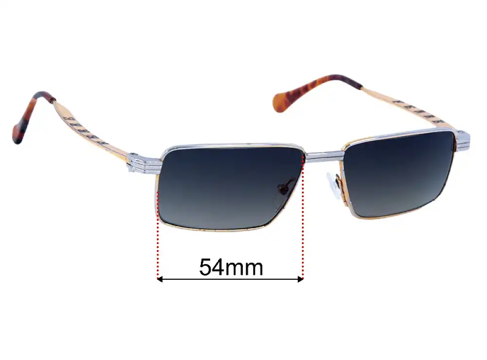 Sunglass Fix Replacement Lenses for Gianfranco Ferre GFF 265/S - 54mm Wide Sunglass Fix Replacement Lenses for Gianfranco Ferre GFF 265/S - 54mm Wide