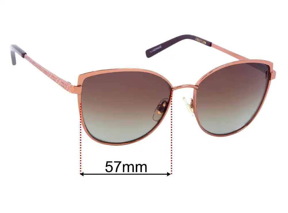 Sunglass Fix Replacement Lenses for Oroton Ebony - 57mm Wide Sunglass Fix Replacement Lenses for Oroton Ebony - 57mm Wide