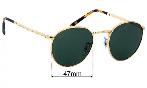 Sunglass Fix Replacement Lenses for Ray Ban RB3637 New Round - 47mm Wide Sunglass Fix Replacement Lenses Ray Ban RB3637 New Round - 47mm Wide