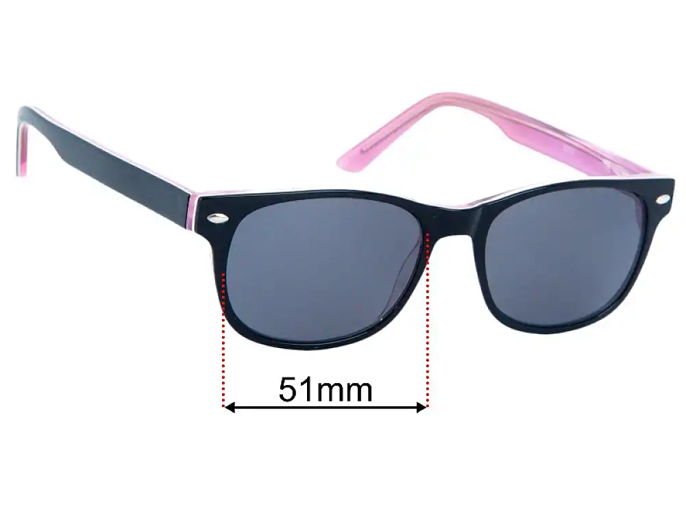 Sunglass Fix Replacement Lenses for Coast Eyewear CT517 - 51mm Wide Sunglass Fix Replacement Lenses for Coast Eyewear CT517 - 51mm Wide
