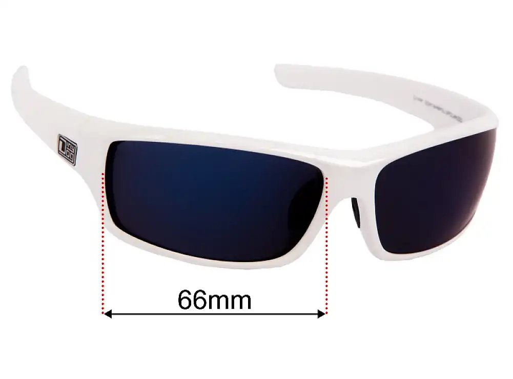 Sunglass Fix Replacement Lenses for Dirty Dog Clank - 66mm Wide Sunglass Fix Replacement Lenses for Dirty Dog Clank - 66mm Wide