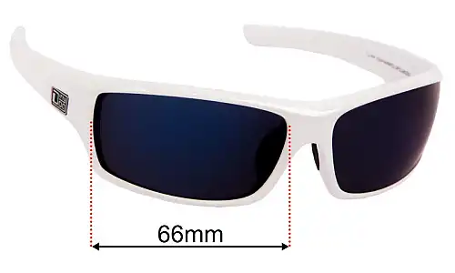 Sunglass Fix Replacement Lenses for Dirty Dog Clank - 66mm Wide Dirty Dog Clank Replacement Lenses 66mm wide