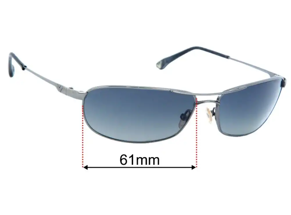 Sunglass Fix Replacement Lenses for Emporio Armani EA9275/S - 61mm Wide Sunglass Fix Replacement Lenses for Emporio Armani EA9275/S - 61mm Wide