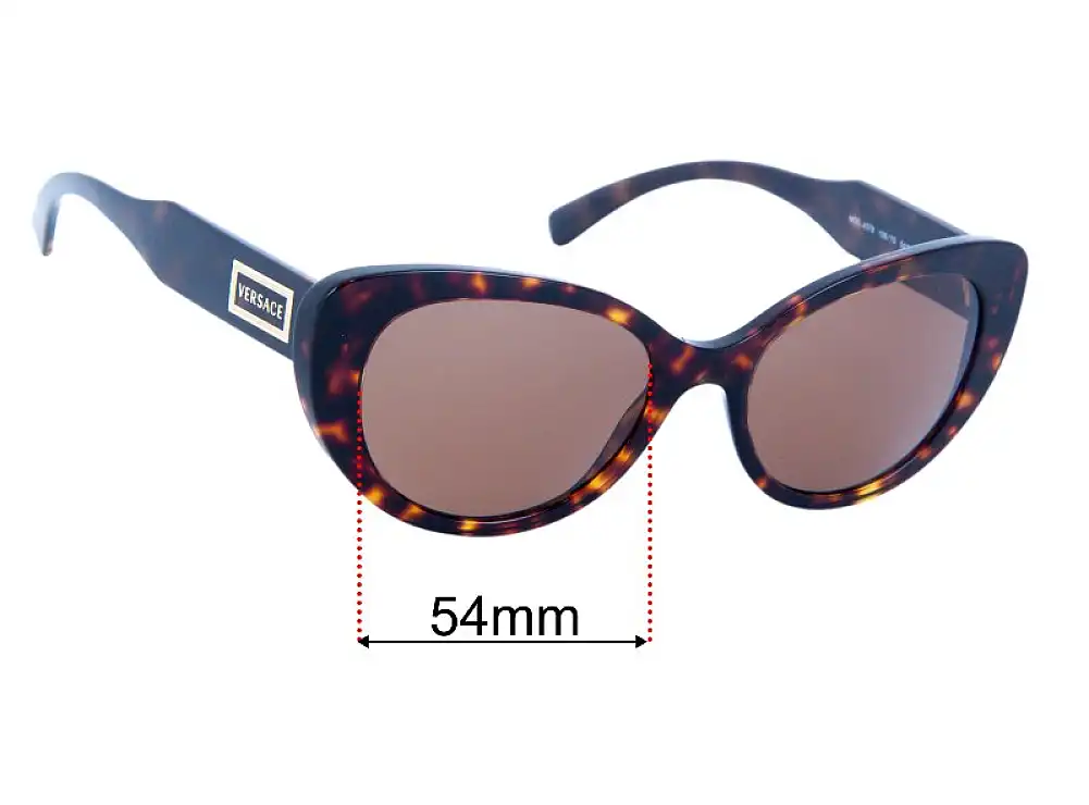 Sunglass Fix Replacement Lenses for Versace MOD 4378 - 54mm Wide Sunglass Fix Replacement Lenses for Versace MOD 4378 - 54mm Wide