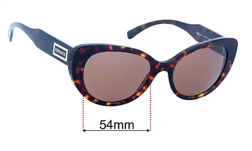 Sunglass Fix Replacement Lenses for Versace MOD 4378 - 54mm Wide Versace MOD 4378 Replacement Lenses 54mm wide