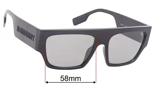 Sunglass Fix Replacement Lenses for Burberry B 4397-U - 58mm Wide Burberry B 4397-U Replacement Lenses 58mm wide