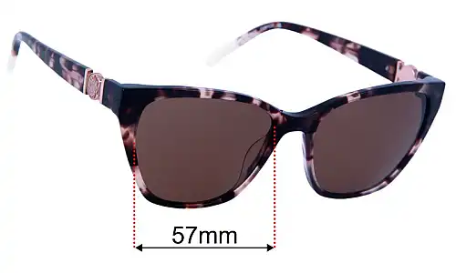 Sunglass Fix Replacement Lenses for Carla Zampatti Sun Rx 25 - 57mm Wide Carla Zampatti Sun Rx 25 Replacement Lenses 57mm wide