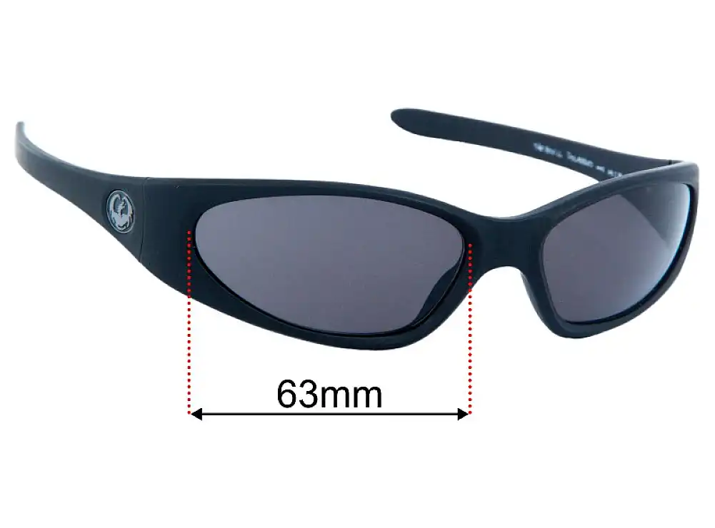Sunglass Fix Replacement Lenses for Dragon The Box - 63mm Wide Sunglass Fix Replacement Lenses for Dragon The Box - 63mm Wide