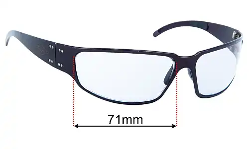 Sunglass Fix Replacement Lenses for Gatorz Velocity - 71mm Wide Gatorz Velocity Replacement Lenses 71mm wide
