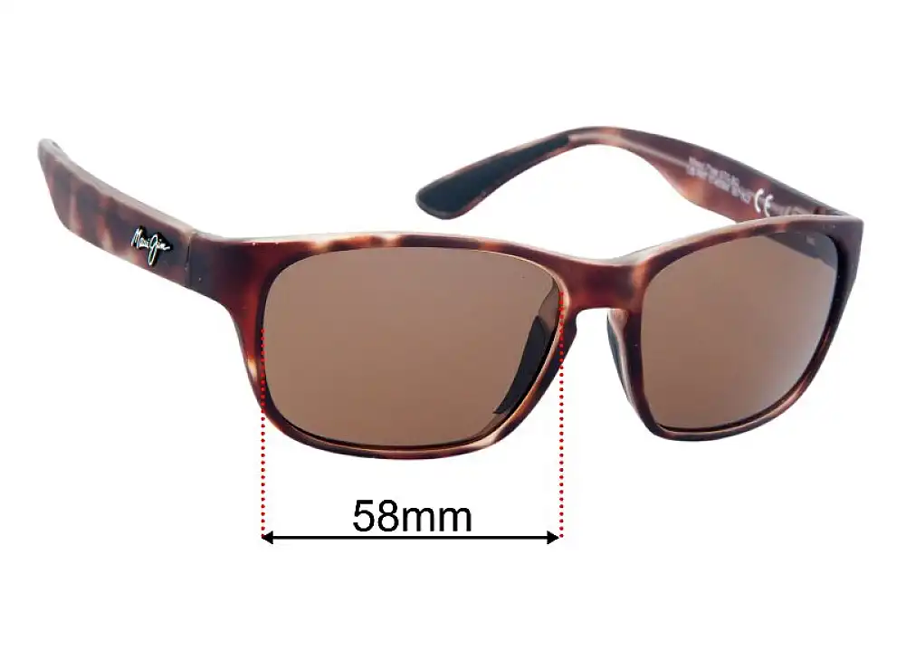 Sunglass Fix Replacement Lenses for Maui Jim MJ721 Mixed Plate - 58mm Wide Sunglass Fix Replacement Lenses for Maui Jim MJ721 Mixed Plate - 58mm Wide