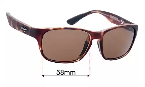 Sunglass Fix Replacement Lenses for Maui Jim MJ721 Mixed Plate - 58mm Wide Maui Jim MJ721 Mixed Plate Replacement Lenses 58mm wide