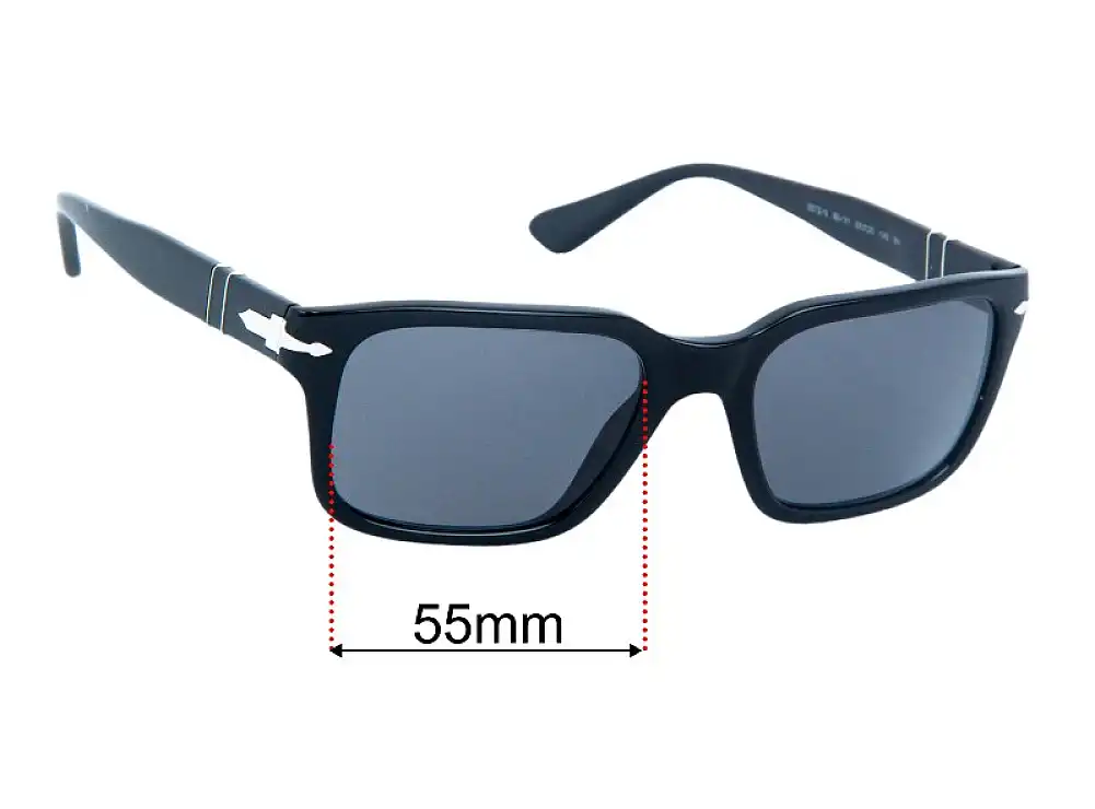 Sunglass Fix Replacement Lenses for Persol PO3272S - 55mm Wide Sunglass Fix Replacement Lenses for Persol PO3272S - 55mm Wide