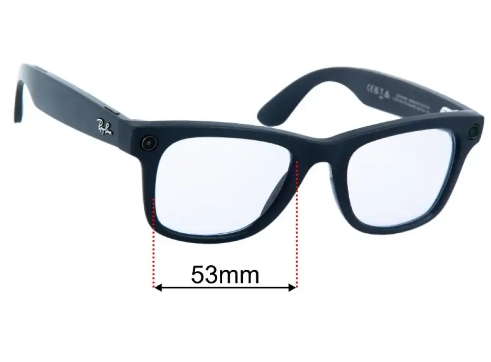 Sunglass Fix Replacement Lenses for Ray-Ban RW4008 Meta Wayfarer - 53mm Wide Sunglass Fix Replacement Lenses for Ray-Ban RW4008 Meta Wayfarer - 53mm Wide