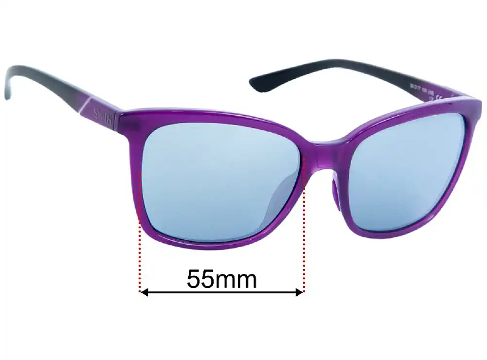 Sunglass Fix Replacement Lenses for Smith Colette/N - 55mm Wide Sunglass Fix Replacement Lenses for Smith Colette/N - 55mm Wide