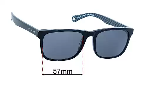 Sunglass Fix Replacement Lenses for Ted Baker Sun Rx 04 - 57mm Wide Ted Baker Sun Rx 04 Replacement Lenses 57mm wide
