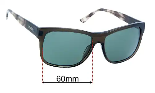 Sunglass Fix Replacement Lenses for Versace MOD 4179 - 60mm Wide Versace MOD 4179 Replacement Lenses 60mm wide
