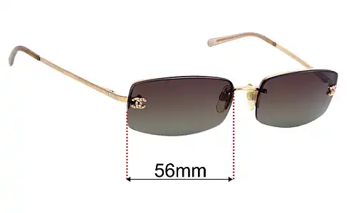 Sunglass Fix Replacement Lenses for Chanel 4093-B - 56mm Wide Chanel 4093-B Replacement Lenses 56mm wide