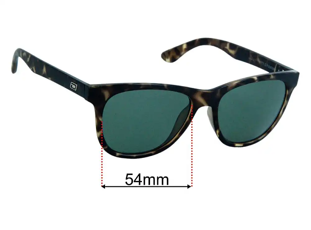 Sunglass Fix Replacement Lenses for Dirty Dog Teko - 54mm Wide Sunglass Fix Replacement Lenses for Dirty Dog Teko - 54mm Wide