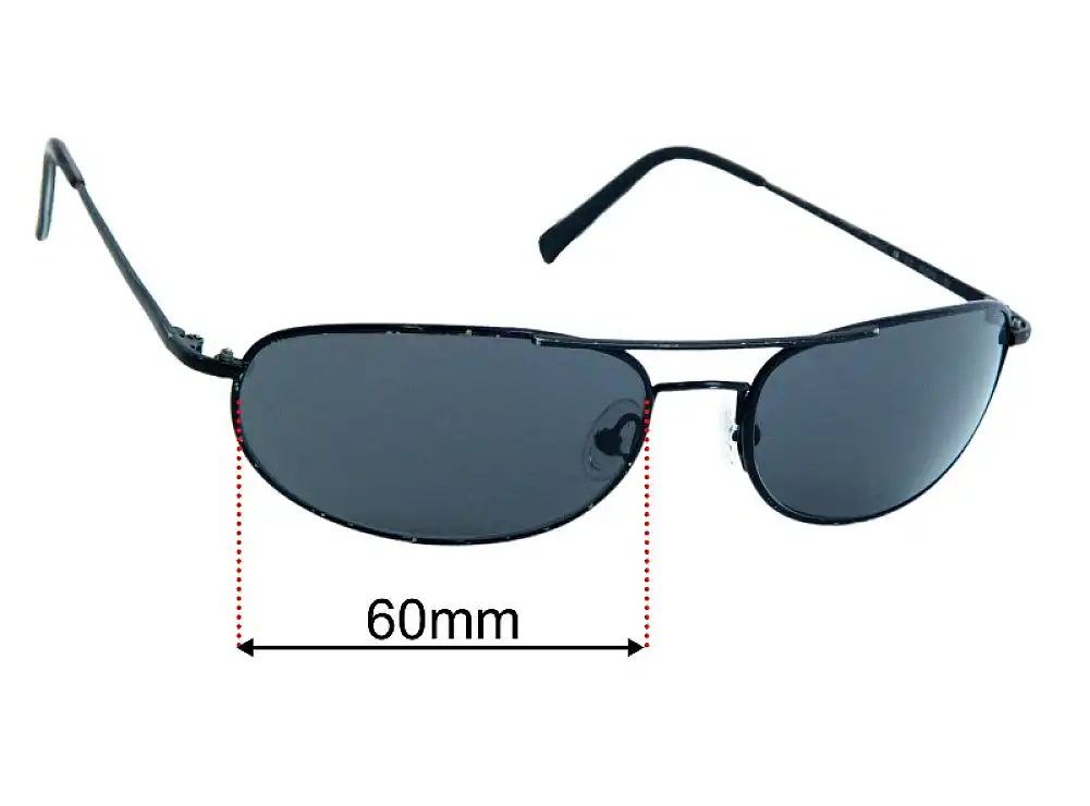 Sunglass Fix Replacement Lenses for Nautica N5021S - 60mm Wide Sunglass Fix Replacement Lenses for Nautica N5021S - 60mm Wide
