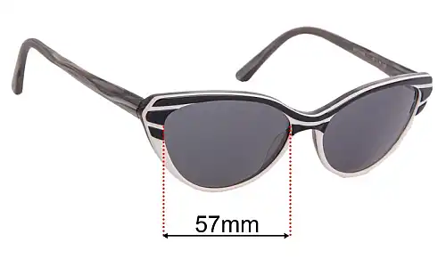 Sunglass Fix Replacement Lenses for OGI Eyewear 8071 - 57mm Wide OGI Eyewear 8071 Replacement Lenses 57mm wide
