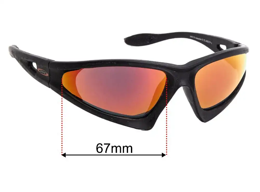 Sunglass Fix Replacement Lenses for SOS Eyewear Commander II - 67mm Wide Sunglass Fix Replacement Lenses for SOS Eyewear Commander II - 67mm Wide