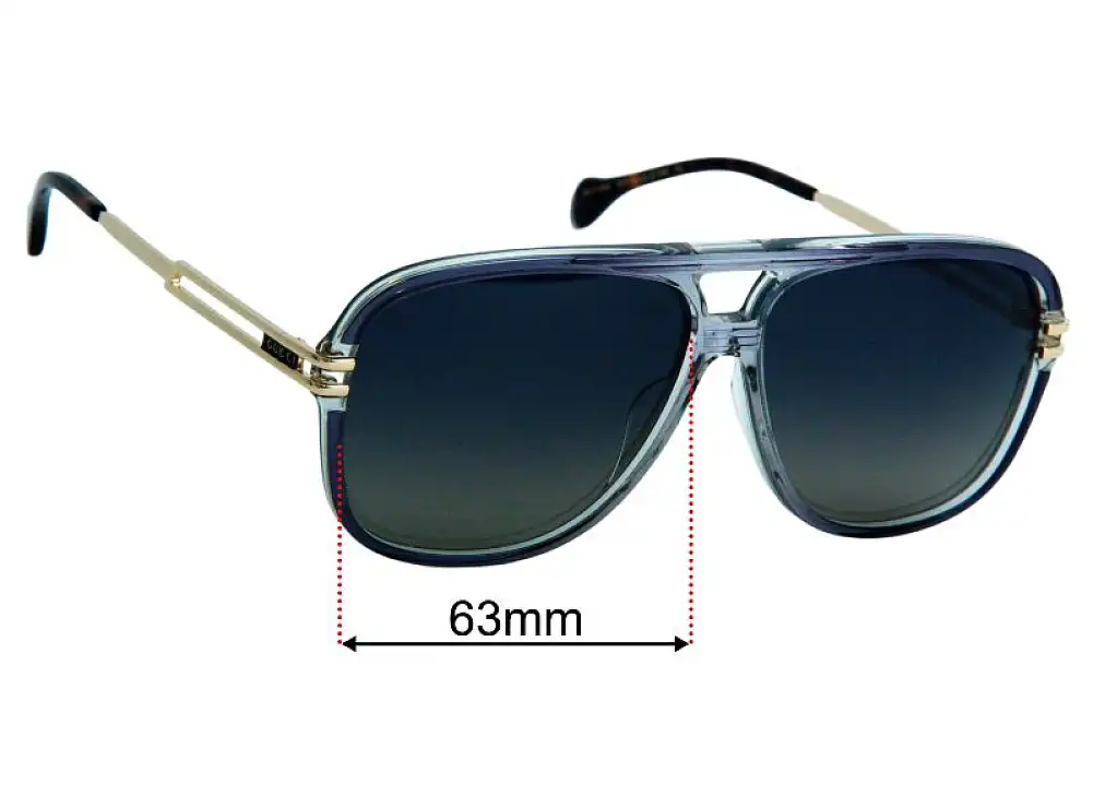 Sunglass Fix Replacement Lenses for Gucci GG1105S - 63mm Wide Sunglass Fix Replacement Lenses for Gucci GG1105S - 63mm Wide