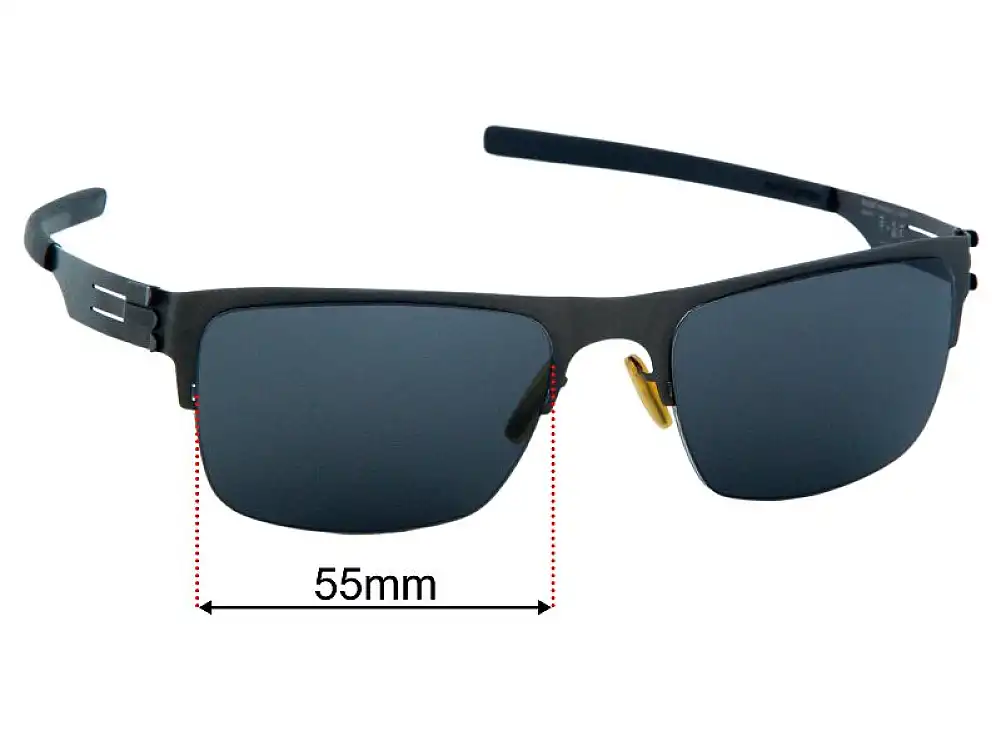 Sunglass Fix Replacement Lenses for IC! Berlin Wisteria - 55mm Wide Sunglass Fix Replacement Lenses for IC! Berlin Wisteria - 55mm Wide