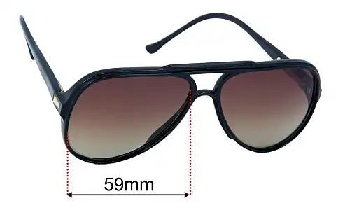 Sunglass Fix Replacement Lenses for Bolle IREX TRG - 59mm Wide Bolle IREX TRG Replacement Lenses 59mm wide