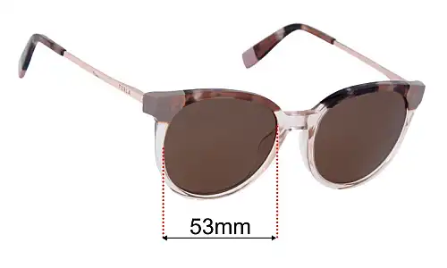 Sunglass Fix Replacement Lenses for Furla SFU602 - 53mm Wide Furla SFU602 Replacement Lenses 53mm wide